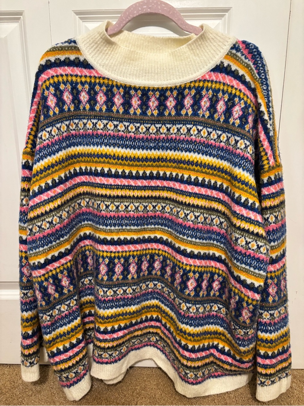 Cozy Multicolor Fair Isle Sweater - Talbot